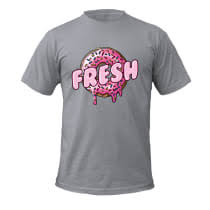 Short-Sleeved Youth Casual T-Shirt Grey top