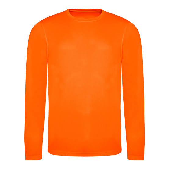 Full-Sleeve Youth Casual T-Shirt orange