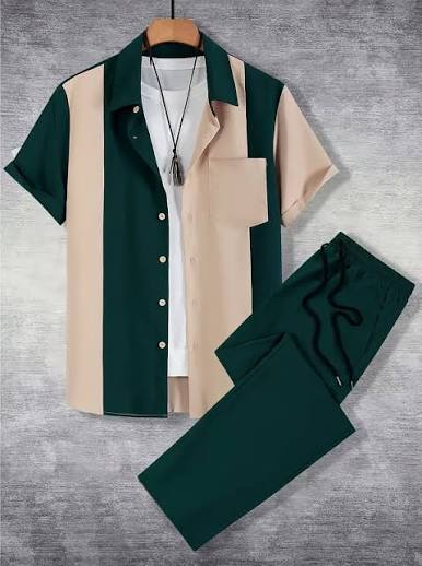 Green trouser and shirt for boys